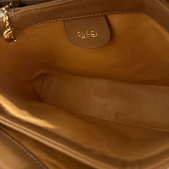 GUCCI Bamboo 2way Hand Shoulder Cross Body Leather Brown Bag - Picture 9 of 16